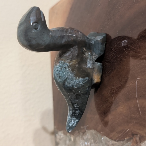 Stone Animal Carvings; Jasper, Rose Quartz, Labradite, Agate etc with Woven Bag - Picture 4 of 16